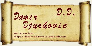 Damir Đurković vizit kartica